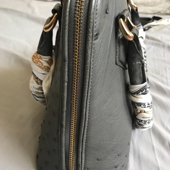 Ostrich leather bag - Picture 4 of 8